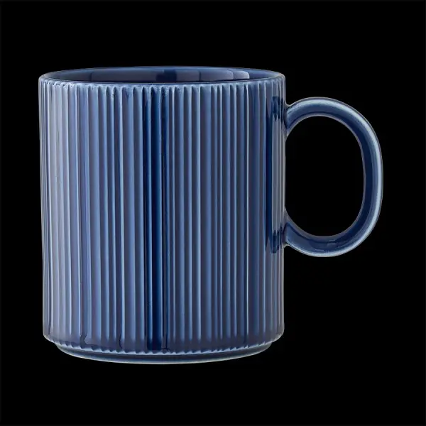 Becher mit Henkel 34 cl  Concorde Vollglasur blau