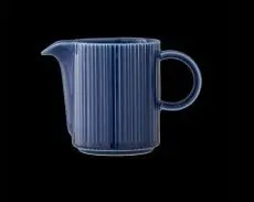 Gießer mit Henkel 14,25 cl Concorde Vollglasur blau