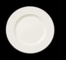 Teller flach Fahne Concorde farbiges Band schwarz