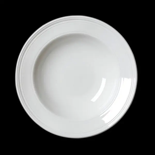 Teller tief 28,5 cm Fahne BEAD weiß Accent