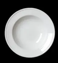 Teller tief Fahne BEAD weiß Accent