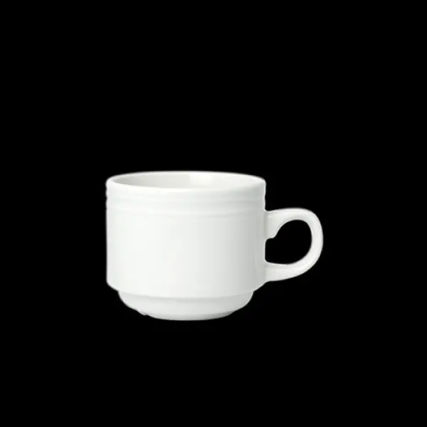 Espresso-Obere 10 cl stapelbar BEAD weiß 