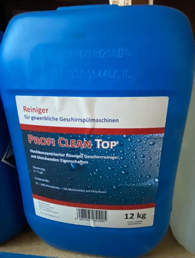 Geschirrreiniger flüssig 12 kg Kanister  Profi Clean Top