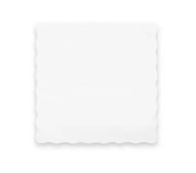 Piccoloservietten 17x17 cm 1-lagig weiß gezackter Rand 10 x 2000 Stück Funny 