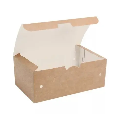 Fingerfood-Box klein braun mit Klappdeckel 