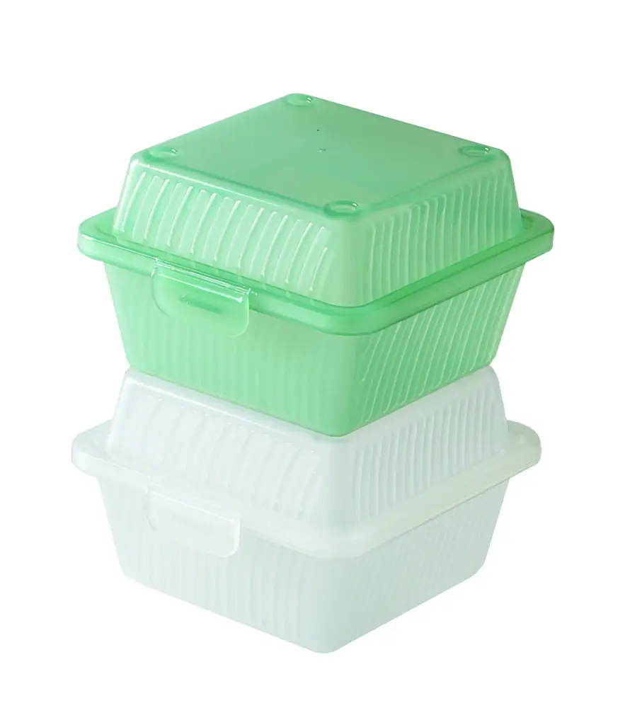 Hamburger Box 12,5 x 13 x 8 cm Eco Takeout - Restposten