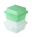 Hamburger Box 12,5 x 13 x 8 cm Eco Takeout - Restposten