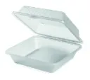 Menübox mit 1 Fach quadratisch hoch 23 x 23,5 x 9,5 cm Eco Takeout