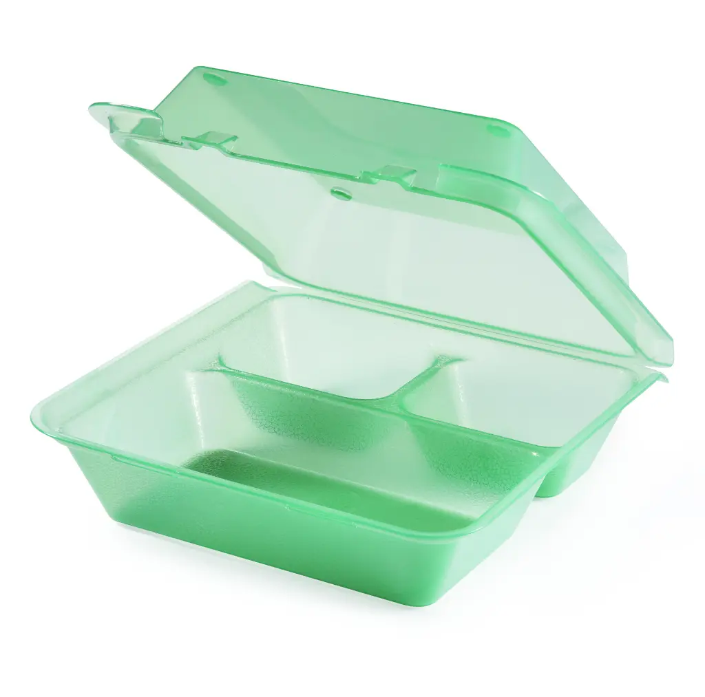 Menübox mit 3 Fächer hoch  23 x 23,5 x 9 cm Eco Take out