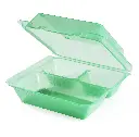Menübox mit 3 Fächer hoch  23 x 23,5 x 9 cm Eco Takeout