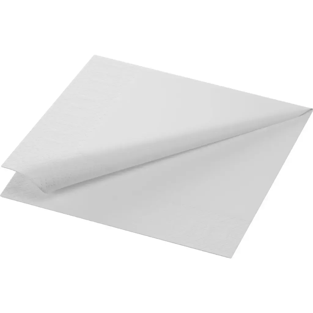 Servietten 3-lagig 1/4-Falz 24 cm x 24 cm weiß