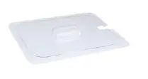 Deckel 1/2 GN mit Aussparung klar aus Kunststoff 325 x 265 mm