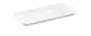 Auslageplatte 300 x 150 x 17 mm aus Kunststoff weiß