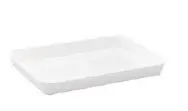 Auslageschale 350 x 250 x 36 mm aus Kunststoff  weiß