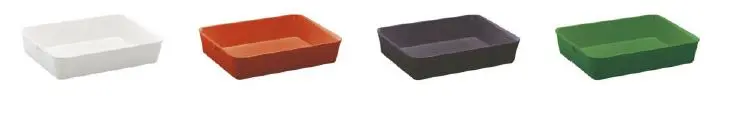 Auslageschale 280 x 210 x 60 mm aus Melamin  
