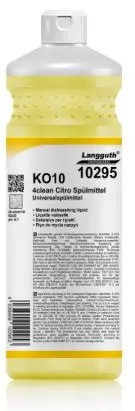 Universalspülmittel KO10 4clean Citro Spülmittel 1 l Flasche