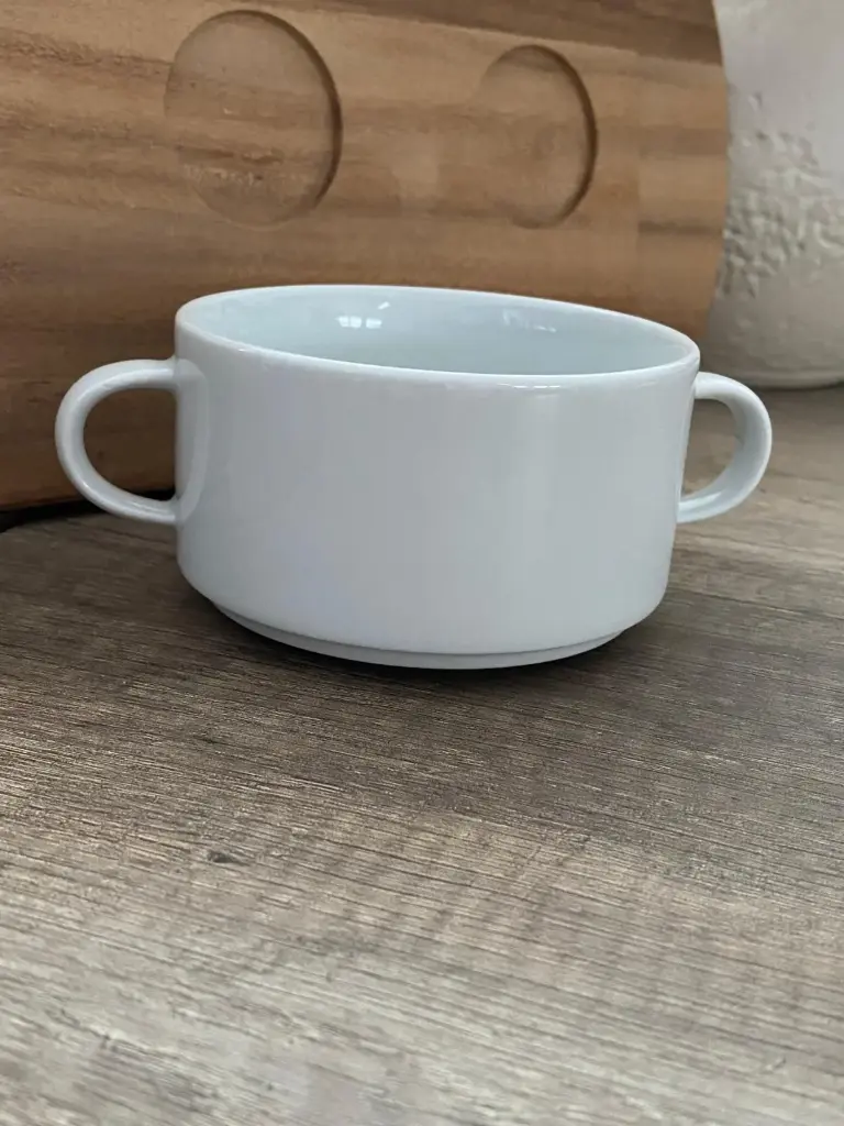 Suppen Obere 0,27 l stapelbar Form Savoy weiß Seltmann   