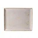 Platte 33 x 27 cm Serie Craft weiß