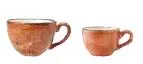 Kaffee- / Moccatasse Obere Serie Craft terracotta