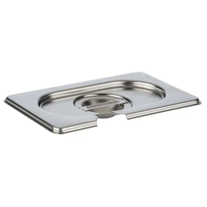 GN Deckel mit Löffelaussparung Edelstahl  
