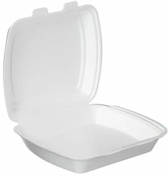Menübox / Lunchbox 1 tlg. HP 4 geschäumt weiß 200 Stück - Restposten