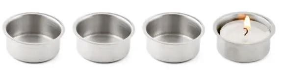 Teelichtbecher 4er Set