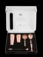 Cocktail Box 6 tlg. Edelstahl kupferfarben