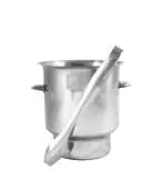 Mini Eiswürfelkühler mit Zange Edelstahl