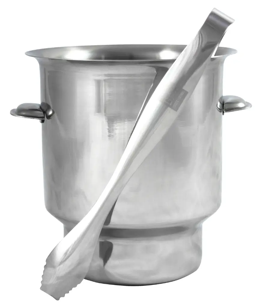 Mini Eiswürfelkühler mit Zange Edelstahl