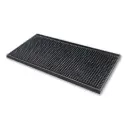 Barmatte Gummi schwarz 15 x 30 cm