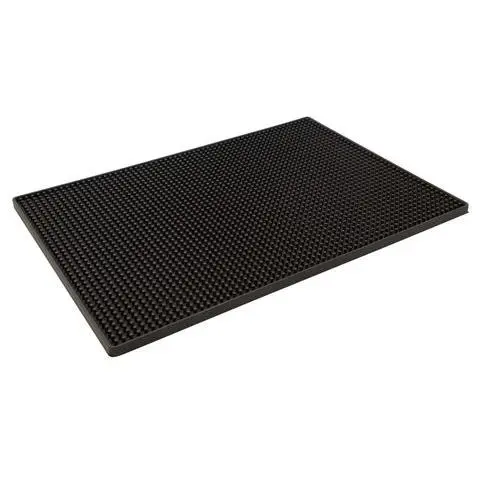 Barmatte Gummi schwarz  30 x 45 cm