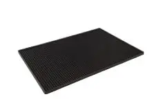 Barmatte Gummi schwarz  