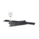 Gläsermatte Streifen erweiterbar schwarz 9 x 30 cm 