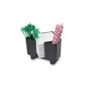 Utensilien Behälter / Bar Caddy Triangular Design schwarz 
