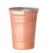 Trinkbecher 500 ml Edelstahl kupferfarben 