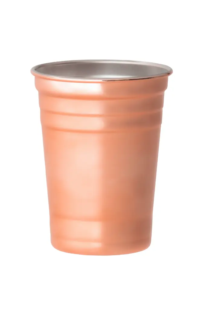 Trinkbecher 500 ml Edelstahl kupferfarben 