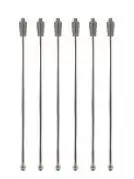 Cocktailrührstab-Set "Shaker" 6-tlg. Edelstahl 