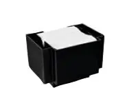 Serviettenhalter 6 tlg. Kunststoff schwarz 