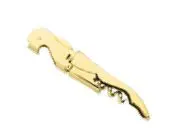 Kellnermesser  Edelstahl goldfarben 