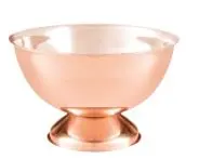 Champagnerkühler Edelstahl kupferfarben 