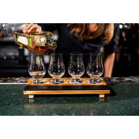 Tastingtablett für 4 Gläser 