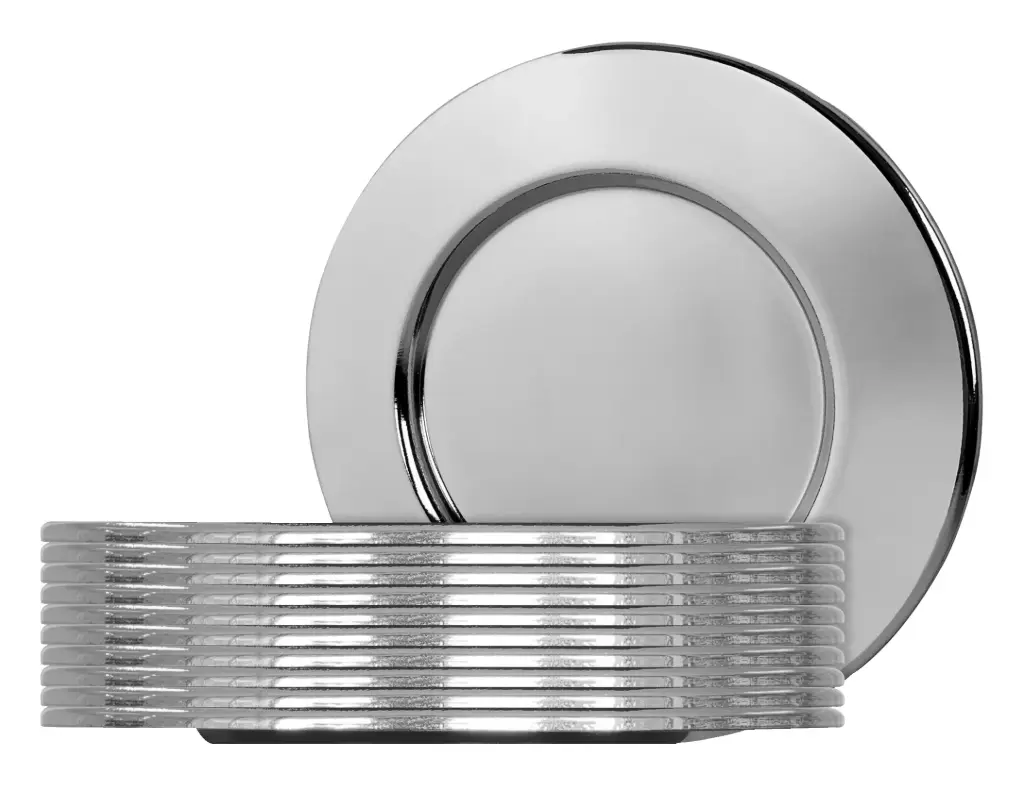 Untersetzer Edelstahl 10er Set