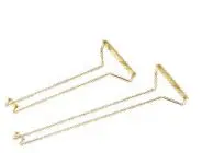 Gläserschiene Messing 2 Stück 