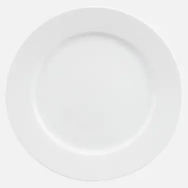 Teller flach Fahne 25 cm weiß Form Fine Dining Schönwald - Restposten   