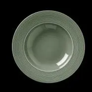 Teller tief Fahne Concorde Vollglasur grün