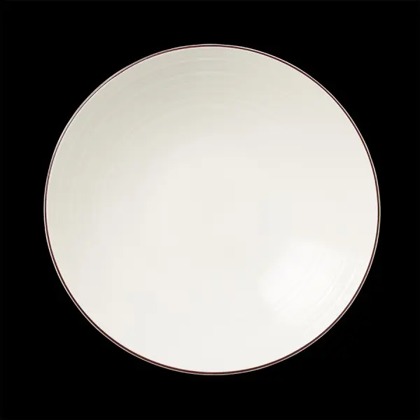 Teller tief 25,5 cm coupe Concorde farbiges Band maroon