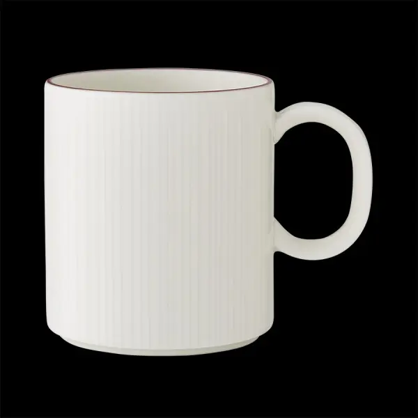 Becher mit Henkel 28,5 cl Concorde farbiges Band maroon