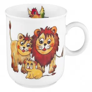 Becher mit Henkel 0,25 l  Bunte Tierwelt  