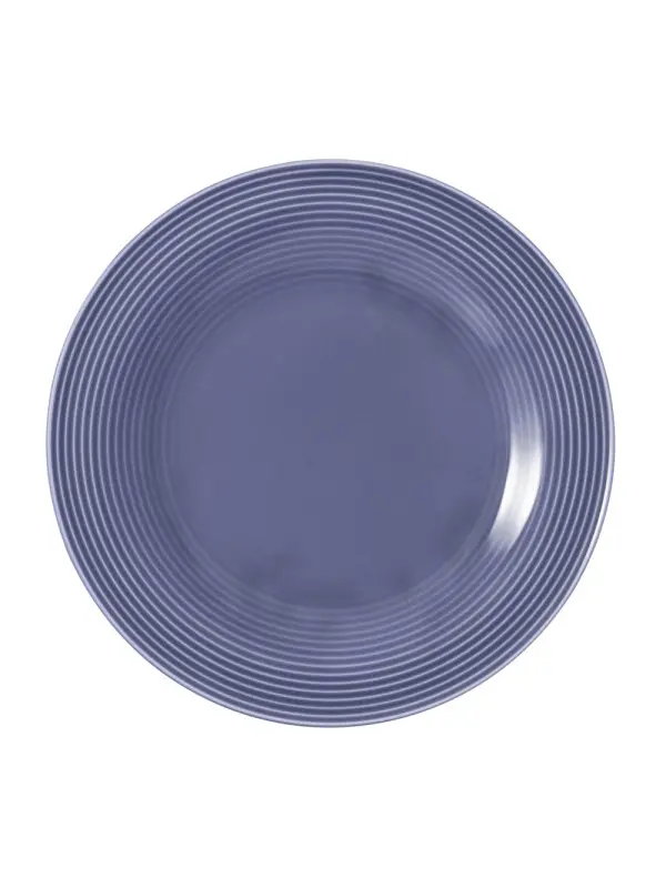 Teller flach Fahne 23 cm mit Relief BEAT Color Glaze    