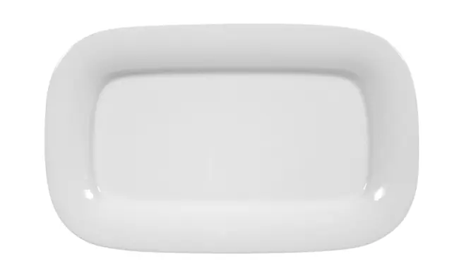 Platte eckig 23 x 14 cm Form Savoy weiß Seltmann     